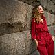 Silk pajama suit ' Wine', Suits, Moscow,  Фото №1