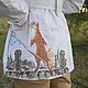 Куртка-пальто "Коты Санкт-Петербурга"с ручной росписью. Куртки. Ирина (dneproart). Ярмарка Мастеров.  Фото №6