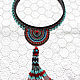  In the Tibetan style with a brush. Boho necklace. Necklace. IrinaSkripkaMBeads. Online shopping on My Livemaster.  Фото №2