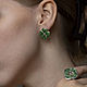 Серьги "Клевер I" Серебро, горячая эмаль. Серьги классические. KLIM.jewelry.art. Ярмарка Мастеров.  Фото №6