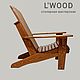 Садовое кресло Adirondack WIDE. Кресла и стулья садовые. L'WOOD. Ярмарка Мастеров.  Фото №5