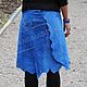 Order Skirt Amazon of suede electric blue. Katorina Rukodelnica HandMadeButik. Livemaster. . Skirts Фото №3
