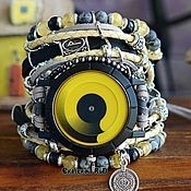 Украшения handmade. Livemaster - original item Yellow wrist watch Boho 
