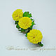 Order Hairpin-machine 'Dandelions'. Flowers from polymer clay. Mozza-Flowers. Livemaster. . Hairpins Фото №3