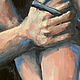 Kiss, oil painting on canvas, lovers, two, love. Pictures. myfoxyart (MyFoxyArt). My Livemaster. Фото №5