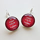 Order Kit for two Keep calm and carry on. Linda (LKdesign). Livemaster. . Jewelry Sets Фото №3