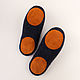 Hunting felt men's felted slippers made of merino wool. Slippers. Obuffca. My Livemaster. Фото №5