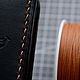Заказать Зажим для денег купюр из натуральной кожи черный мужской. taffer leather goods. Ярмарка Мастеров. . Зажимы Фото №3