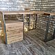 Стол из дуба в стиле лофт, с ящиками. Столы. EasyLOFT. Интернет-магазин Ярмарка Мастеров.  Фото №2