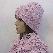 Аксессуары handmade. Livemaster - original item Cap in pearl pink color.. Handmade.