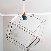 Для дома и интерьера handmade. Livemaster - original item Loft lamp Cube 25cm. Handmade.