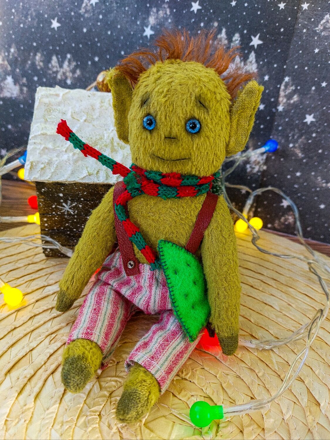 Кошки плюшевый эльф. Мишка Эльф Тедди. Хранитель Эльф.