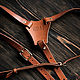 Leather suspenders men's brown. Suspender. odalgoods (odalgoods). My Livemaster. Фото №5
