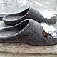 Felted Slippers ' White sheep'. Slippers. ElzyWool. My Livemaster. Фото №4