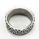 Titanium ring with silver Celtic pattern. Rings. asgdesign. My Livemaster. Фото №5