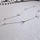 Necklace of silver, Sparkling Rain. Lariats. MarkaMarina.jewelry. My Livemaster. Фото №4
