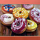  Funny donuts. Original. Pictures. Valeria Akulova ART. Online shopping on My Livemaster.  Фото №2