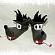 Slippers Wolf. Gifts for February 23. Home Slippers from VESTAliya. Online shopping on My Livemaster.  Фото №2