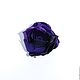 Заказать Чайная роза «Аметистос» тёмная («Tea Rose «Amethystos" dark). La Fleur De Gale. Ярмарка Мастеров. . Брошь-булавка Фото №3