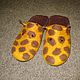 Slippers-felted flip flops Girafe, Slippers, Moscow,  Фото №1