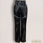 Одежда handmade. Livemaster - original item Genuine leather/suede Lac trousers (any color). Handmade.