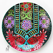Картины и панно handmade. Livemaster - original item Decorative plate 