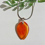Украшения handmade. Livemaster - original item Pendant Amber pendant made of amber Small Leaf natural amber. Handmade.