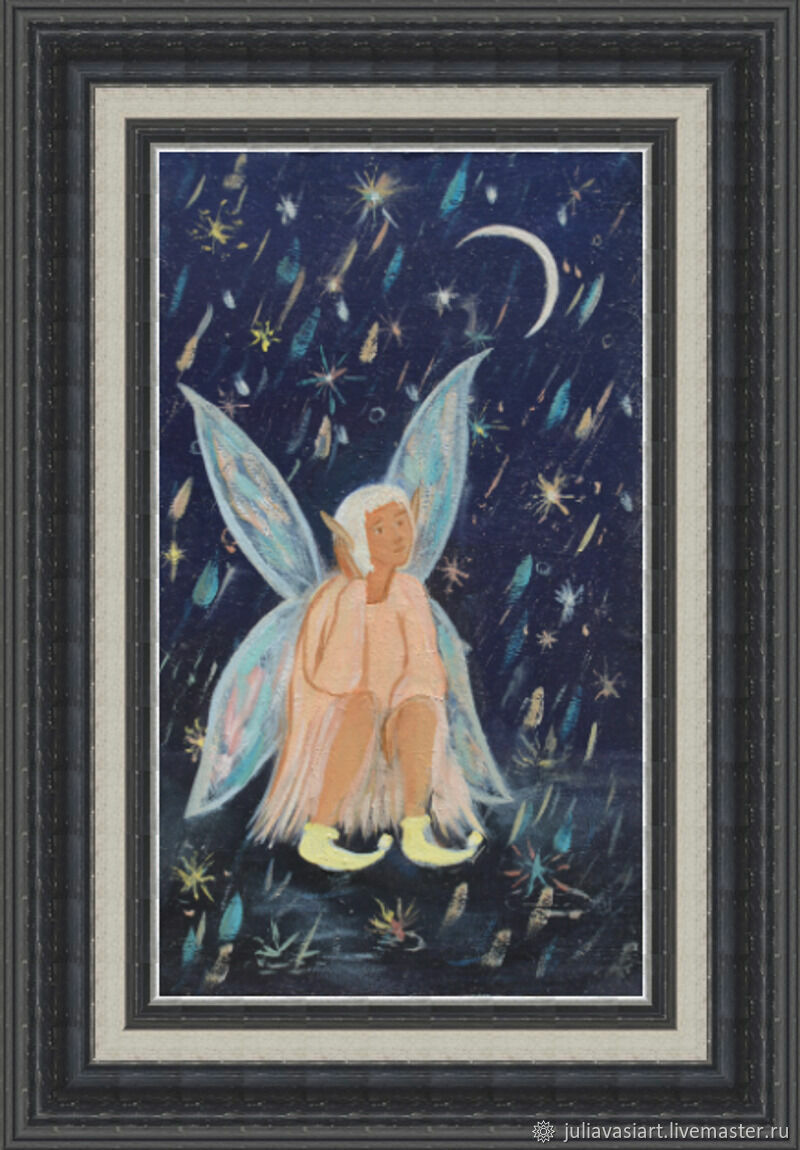 Картина маслом Ночная фея / Night fairy – купить онлайн на Ярмарке ...