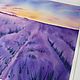 Painting lavender field at sunset in the style of French Provence. Lavender. Pictures. Olga Ermakova art. My Livemaster. Фото №4