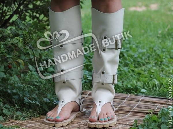 white boot sandals