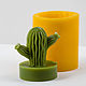 Silicone mold for soap 'Cactus 3 3D', Form, Shahty,  Фото №1