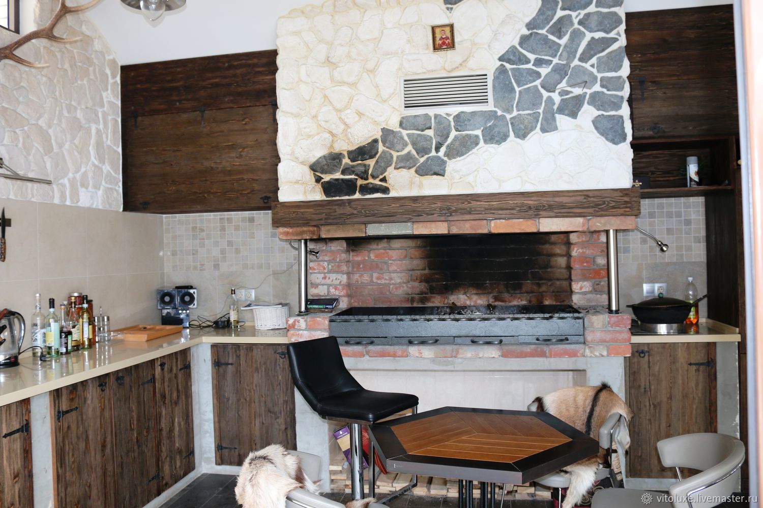 Кухня угловая массив брошюрование – заказать на Ярмарке Мастеров ...