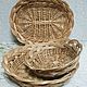 El conjunto de mimbre tarelochek para la cocina (3 piezas). Basket. Elena Shitova - basket weaving. Ярмарка Мастеров.  Фото №4