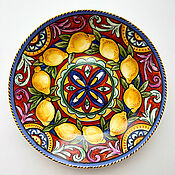 Посуда handmade. Livemaster - original item Dish: Sicily lemons. Handmade.