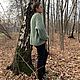 Кардиган вязаный Шалфей. Кардиганы. Мон плезир Вязаные вещи. Интернет-магазин Ярмарка Мастеров.  Фото №2