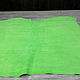 Fluo Lime (1,3-1,5-1,7 мм), цв. ярко-зеленый, замша. Кожа. Prima Pelle (Марина). Ярмарка Мастеров.  Фото №6