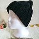 Шапочка "Ночь". Шапки. Ирина Кислицына (crochet-irina). Интернет-магазин Ярмарка Мастеров.  Фото №2