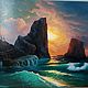 Морской Пейзаж Маслом "На рассвете" картина, Картины, Санкт-Петербург,  Фото №1