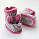 Заказать Супер теплые и мягкие пинетки зайчики для малышей. Baby Booties. Ярмарка Мастеров. . Пинетки Фото №3