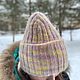 Шапка двойная пух норки. Шапки. Екатерина (katti_knits). Интернет-магазин Ярмарка Мастеров.  Фото №2