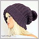 Шапки " Альбина" (шапка женск, шапка вязан). Шапки. Ирина(shvilinka.knit). Ярмарка Мастеров.  Фото №13