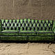Трехместный диван neptune, quilted leather with buttons. Диваны. Old Loft. Интернет-магазин Ярмарка Мастеров.  Фото №2