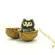 Micro owl height 3 cm mini owl dollhouse. Car souvenirs. Dolls Elena Mukhina. My Livemaster. Фото №4