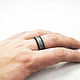 Ring made of Damascus steel and black zirconium. Rings. asgdesign. My Livemaster. Фото №6
