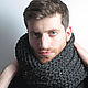 Male female snood 'Rock and roll' in two turns (tweed). Snudy1. Irina-knitting. Online shopping on My Livemaster.  Фото №2