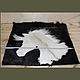 Voluminous carpet-panel made of fur Head of a white horse. Floor mats. Klubok-nitok. My Livemaster. Фото №5