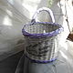 Round fancy basket 'bouquet of lavender'. Basket. paperchest (paperchest). Online shopping on My Livemaster.  Фото №2