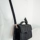 Black Python Leather Bag. Crossbody bag. ulijana-zijangirova. My Livemaster. Фото №4