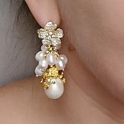 Украшения handmade. Livemaster - original item Pearl earrings.. Handmade.