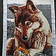 Order Kit embroidery with beads 'WOLF AND DAISY'. Beaded embroidery from Laura. Livemaster. . Embroidery kits Фото №3